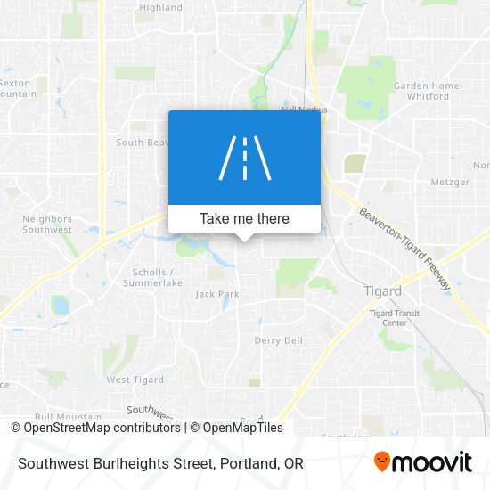 Mapa de Southwest Burlheights Street