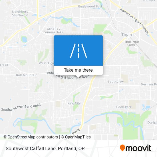 Mapa de Southwest Caffall Lane