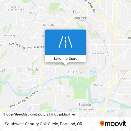 Mapa de Southwest Century Oak Circle