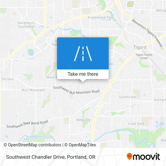 Mapa de Southwest Chandler Drive
