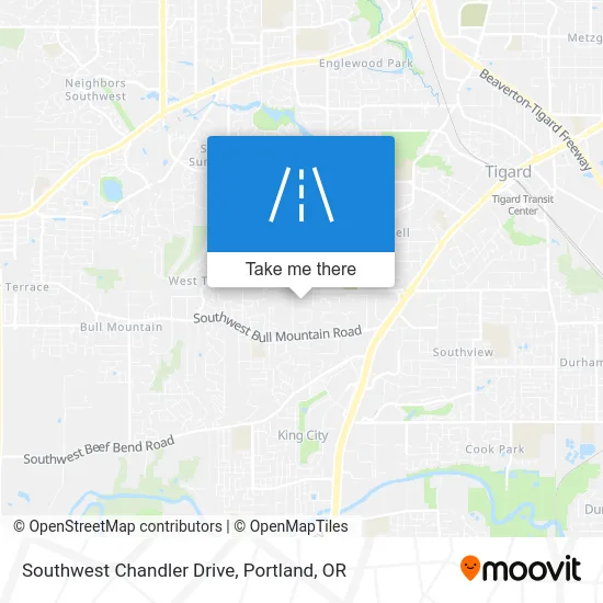 Southwest Chandler Drive map