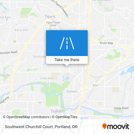 Mapa de Southwest Churchill Court