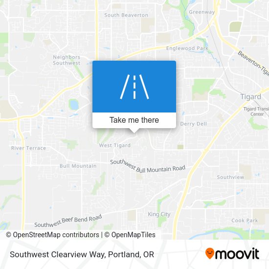 Southwest Clearview Way map