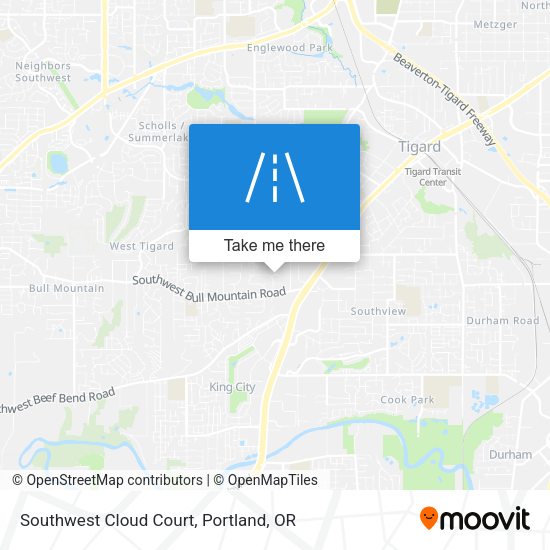 Mapa de Southwest Cloud Court