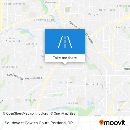 Southwest Cowles Court map