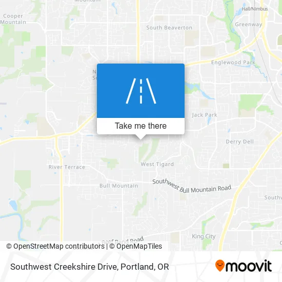 Southwest Creekshire Drive map