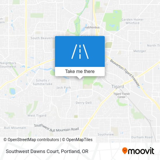 Southwest Dawns Court map