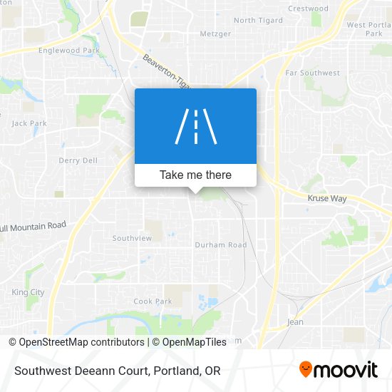 Southwest Deeann Court map