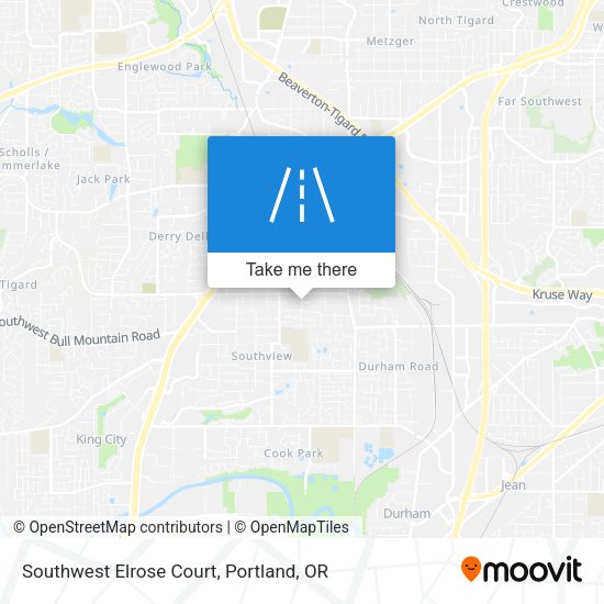 Mapa de Southwest Elrose Court