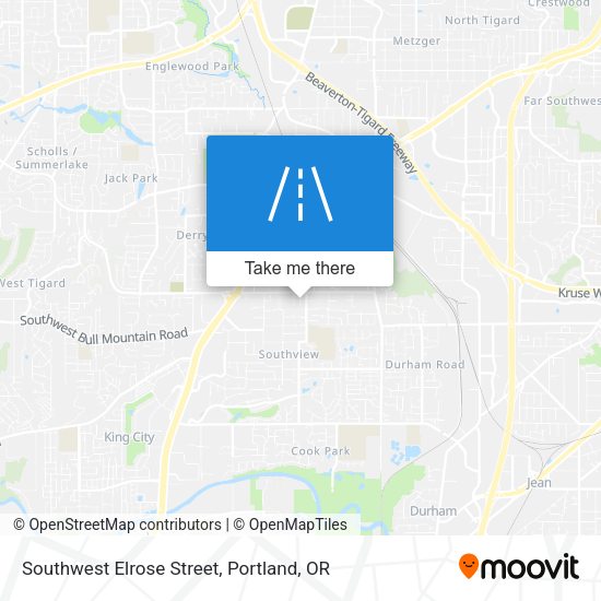 Mapa de Southwest Elrose Street