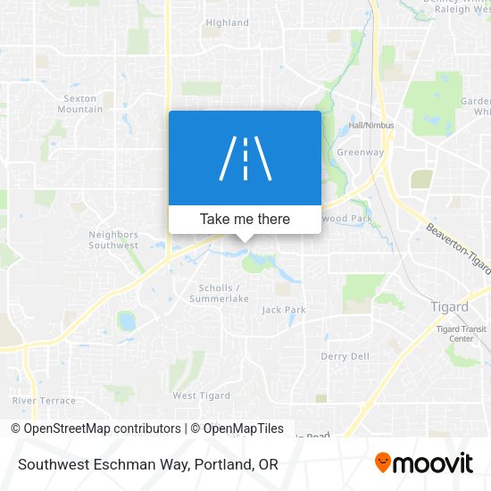 Southwest Eschman Way map