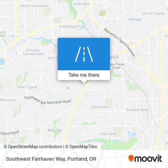Mapa de Southwest Fairhaven Way