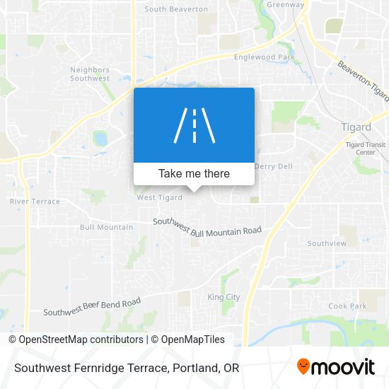 Mapa de Southwest Fernridge Terrace