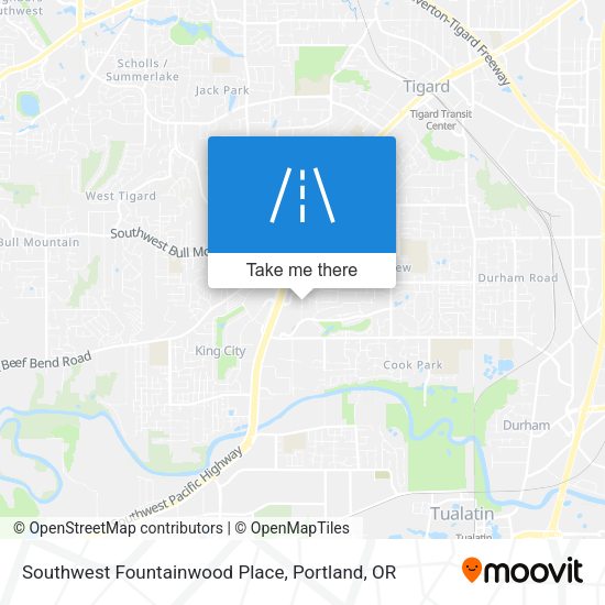 Southwest Fountainwood Place map