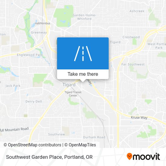 Southwest Garden Place map