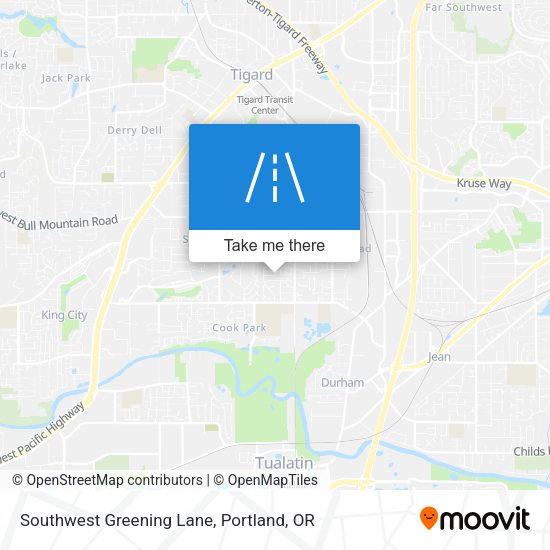 Southwest Greening Lane map