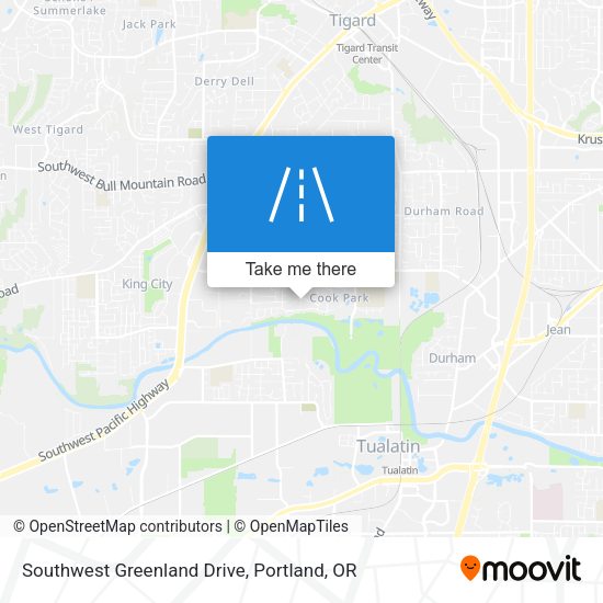 Southwest Greenland Drive map