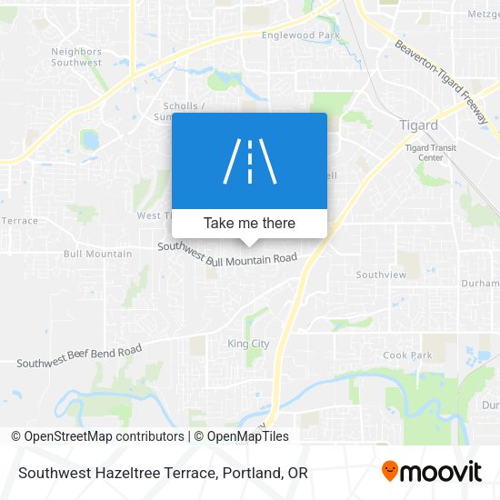 Mapa de Southwest Hazeltree Terrace