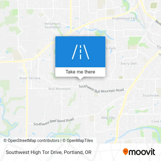 Southwest High Tor Drive map
