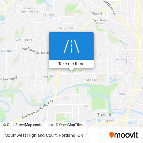 Southwest Highland Court map