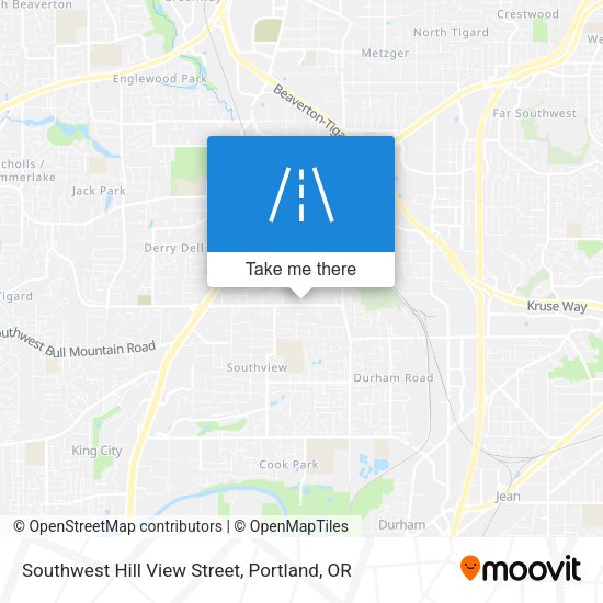 Southwest Hill View Street map