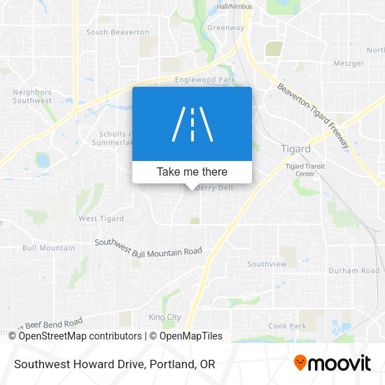 Mapa de Southwest Howard Drive