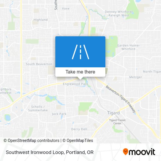 Southwest Ironwood Loop map