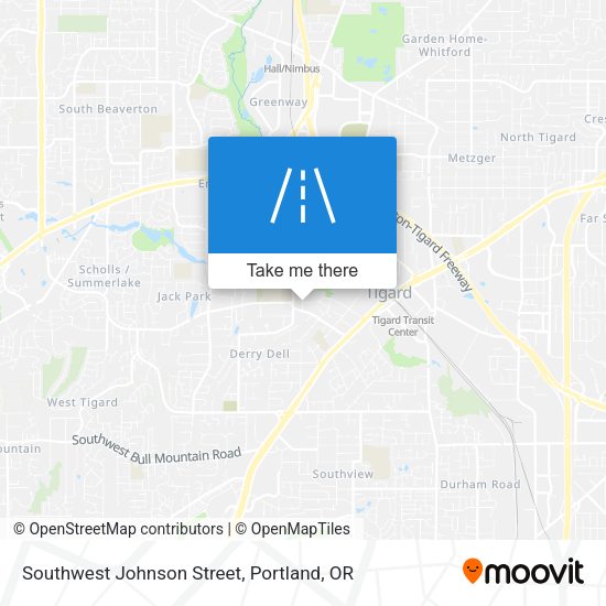 Southwest Johnson Street map