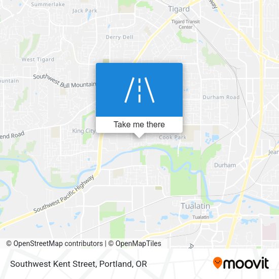 Southwest Kent Street map