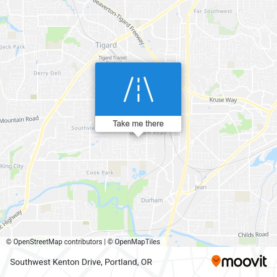 Southwest Kenton Drive map