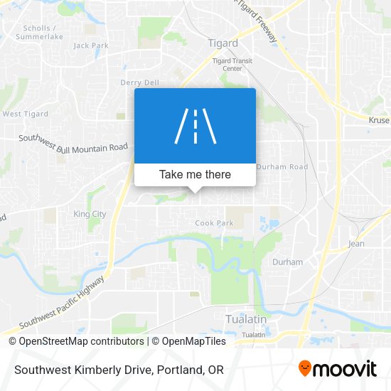 Southwest Kimberly Drive map