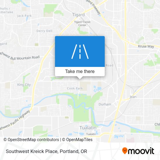 Southwest Kreick Place map