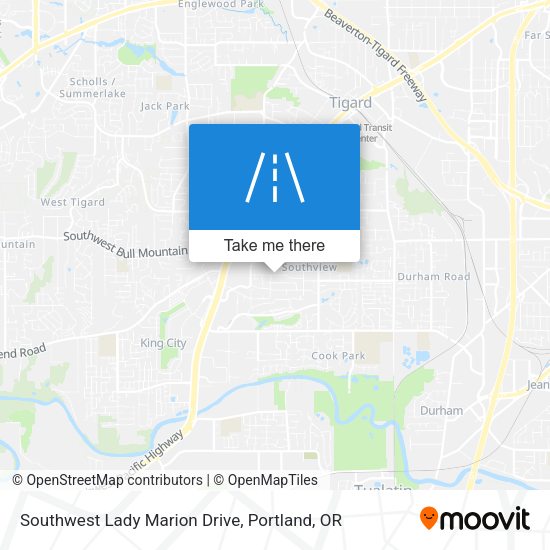 Mapa de Southwest Lady Marion Drive
