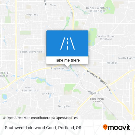 Southwest Lakewood Court map