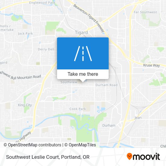 Mapa de Southwest Leslie Court