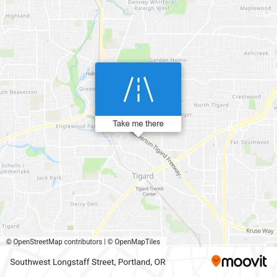 Southwest Longstaff Street map