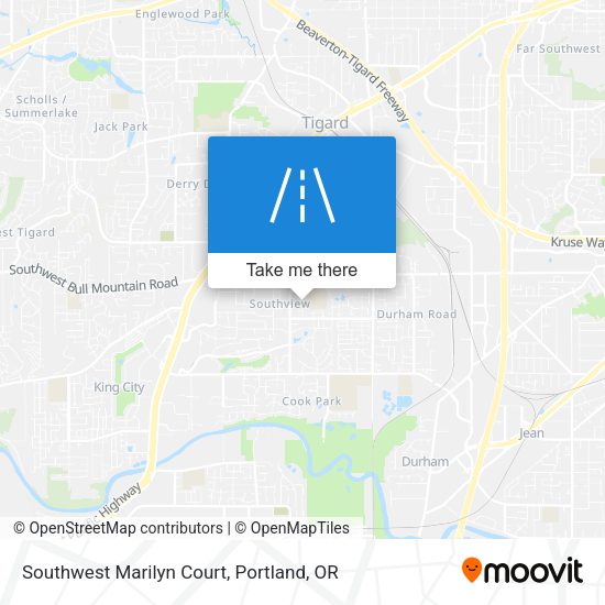 Southwest Marilyn Court map