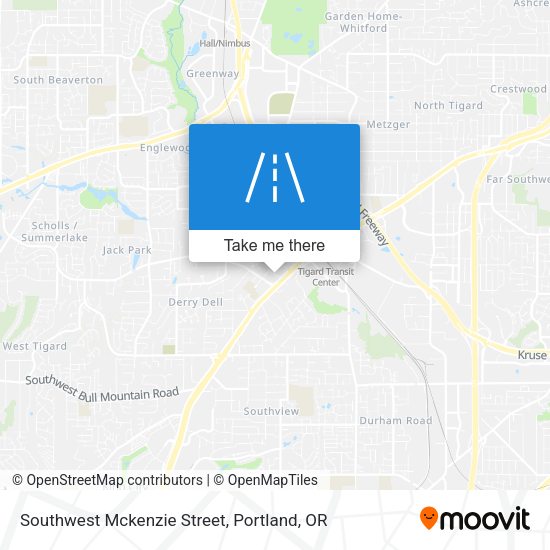 Mapa de Southwest Mckenzie Street