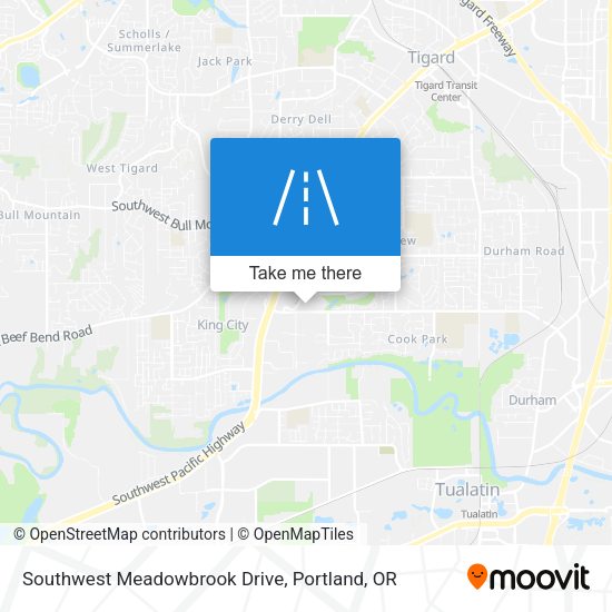 Mapa de Southwest Meadowbrook Drive