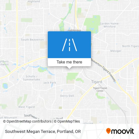 Mapa de Southwest Megan Terrace