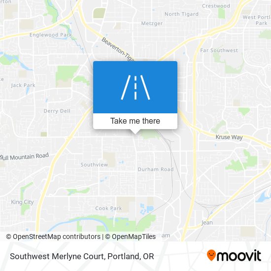 Southwest Merlyne Court map