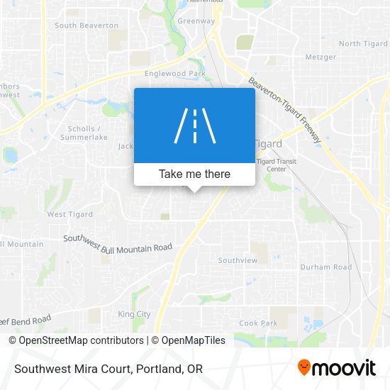 Southwest Mira Court map