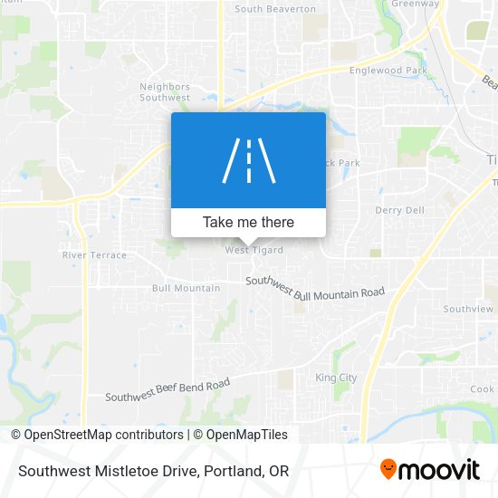 Southwest Mistletoe Drive map