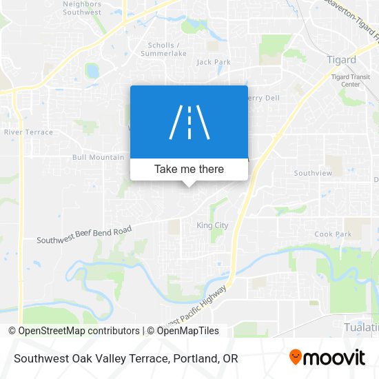 Mapa de Southwest Oak Valley Terrace