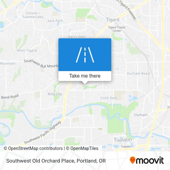Mapa de Southwest Old Orchard Place
