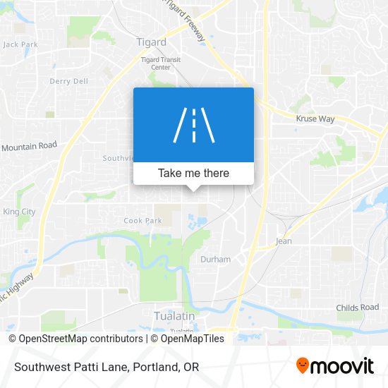 Southwest Patti Lane map