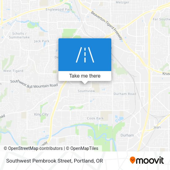 Southwest Pembrook Street map