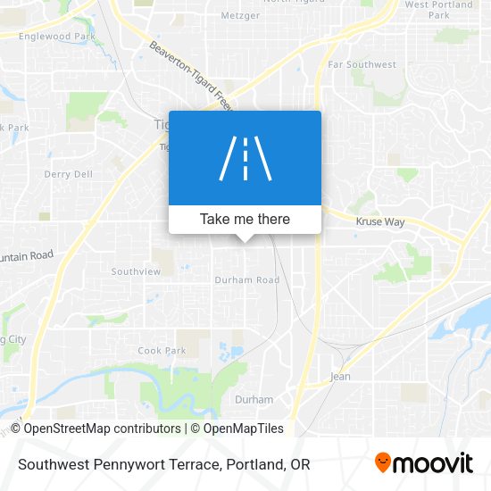 Southwest Pennywort Terrace map