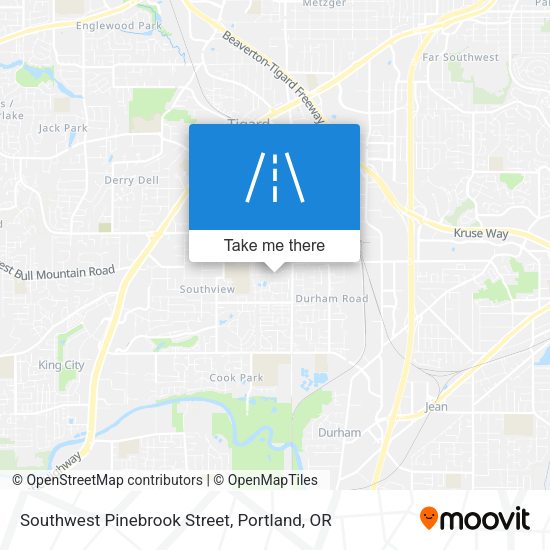 Southwest Pinebrook Street map