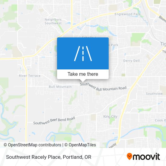 Southwest Racely Place map